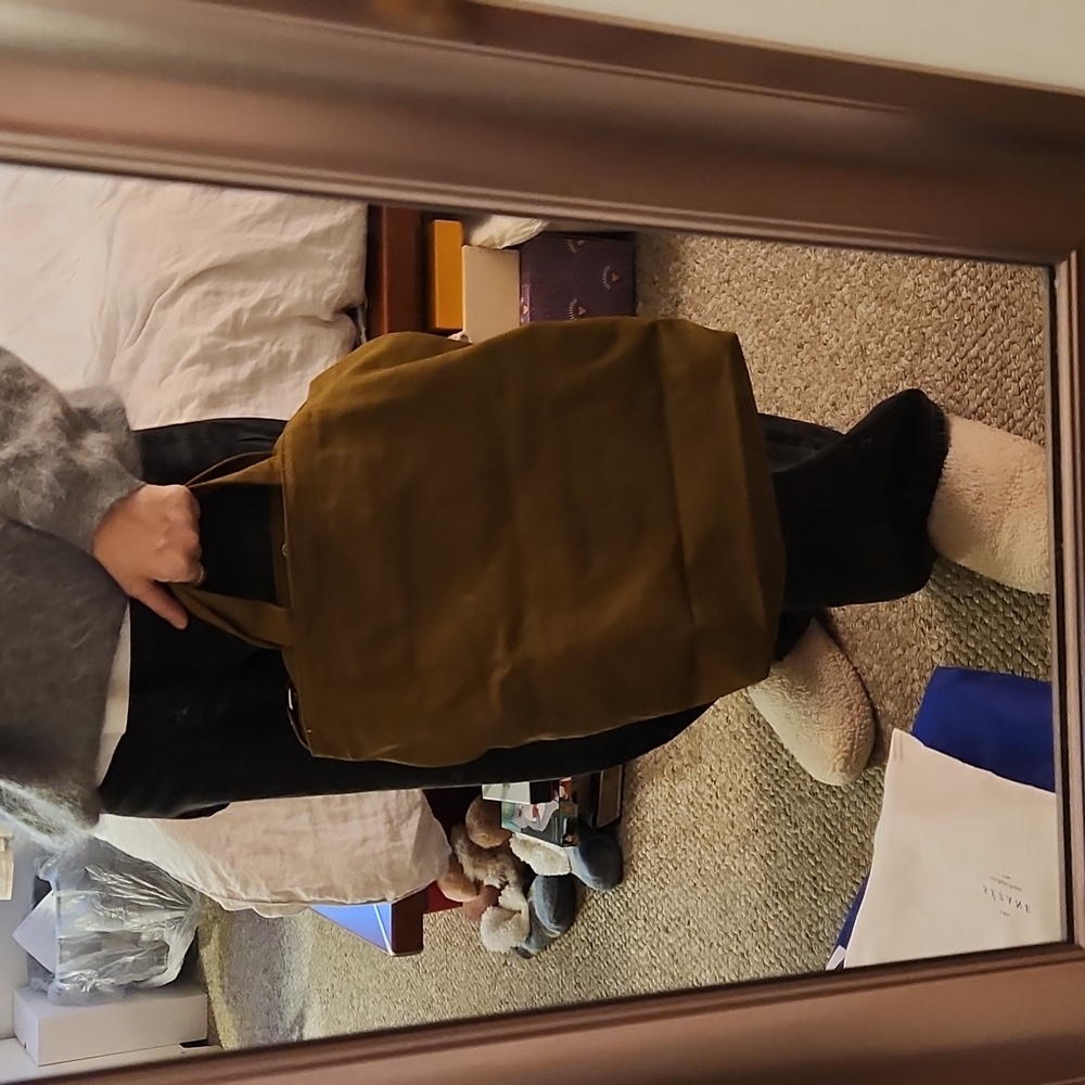 BAGGU Olive Green Tote Bag - Picture 5 of 10